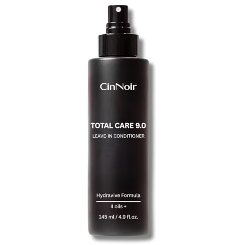CinNoir Total Care 9.0 Leave-In Conditioner Spray for All Hair Types, Frizz Control & Detangler