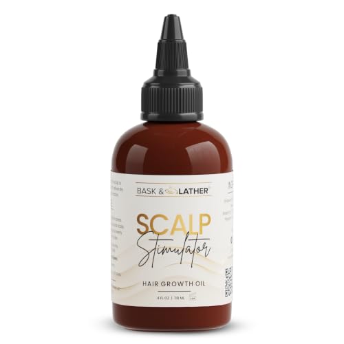 Hair Growth Oil with Mint & Rosemary – Organic Scalp Stimulator - 4 Fl Oz