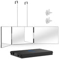 OLIBUY Adjustable 3-Way Mirror for Hair Cutting & Makeup