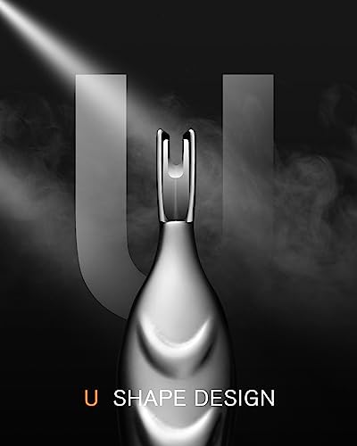 FERYES 2-in-1 Stainless Steel Cuticle Pusher & Trimmer Tool - Silver