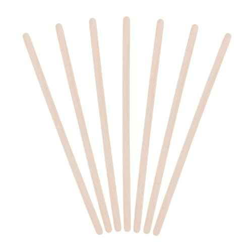 300/600/1200 Pieces Disposable Wood Stick Beauty Spatulas Log Hair Removal Wax Coating and Eyebrow Trimming Wooden Stick (1200pcs)