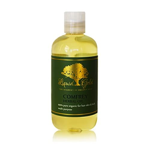 Liquid Gold Inc - 8 oz - Premium Comfrey Herbal Infused Oil - Pure Natural Organic Skin Hair Body Care