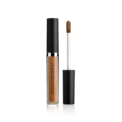 Bodyography Skin Slip Full-Coverage Liquid Concealer | Lightweight, Buildable Formula with 35% Pigment | Infused with Glycerin & Vitamin E for Hydration | Satin Finish, All-Day Wear