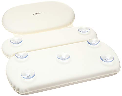 Amazon Basics Bath Tub Pillow for Neck and Back Support - 3-Panel