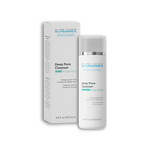 Deep Pore Cleanser (6.8 fl oz) - Cleansing Milk for Normal Skin - Makeup Removal - Face Wash & Cleanser ? No Parabens - Skin Care - Dr Schrammek
