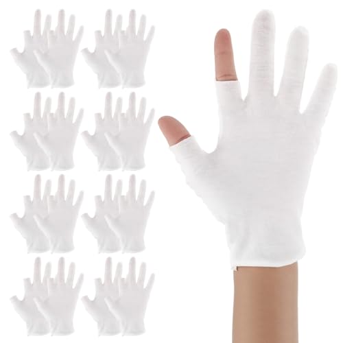 Cotton Moisturizing Gloves for Dry Hands - 8 Pairs