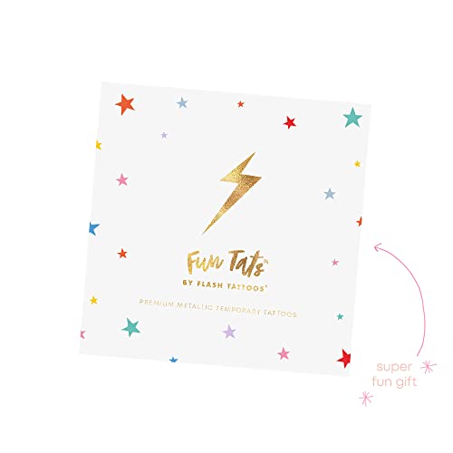 Rainbow Delight Stars Flash Tattoos Set of 10