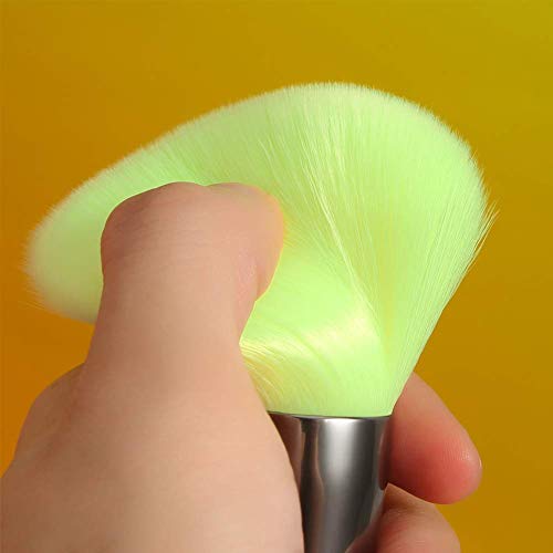 Docolor Neon Green 10Piece Makeup Brushes + 15Piece Eye Makeup Brushes Set Christmas Gift Premium Kabuki Foundation Blending Face Powder Synthetic Makeup Brushes Set