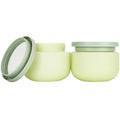Qeuly 8.8 Oz Plastic Jars with Lids - 2 Pack Leak-Proof Containers for Cosmetics