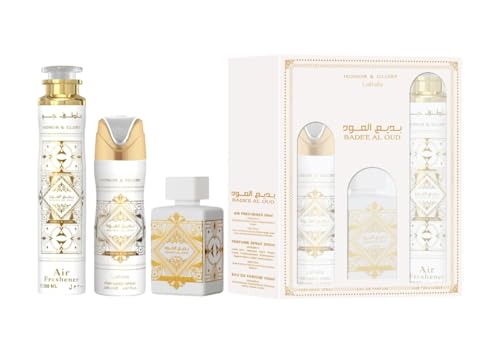 Lattafa Bade'e Al Oud Honor & Glory Unisex Gift Set - 3 Pieces