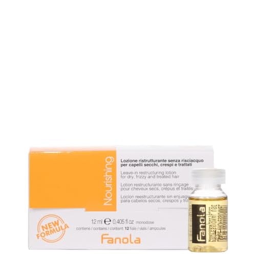 Fanola Restructuring Leave-in Conditioner - Provides Deep Hydration and Nourishment to Dry, Stressed, and Damaged Hair - Enriched Formula with Milk Proteins and Argan Oil, 10 Fl Oz