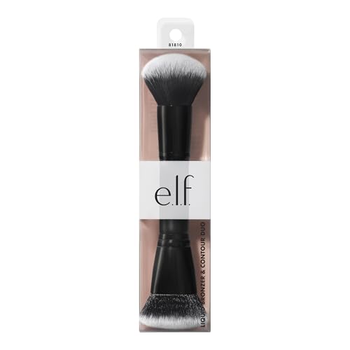 e.l.f. Liquid Bronzer & Contour Duo Brush | Dual-Ended
