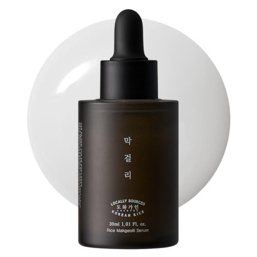 Rice Makgeolli Serum ? Concentrated Hydrating & Nourishing Formula ? Made with Domestically Sourced Korean Rice ? 30 ml (1.01 Fl Oz) ? Korean Skincare
