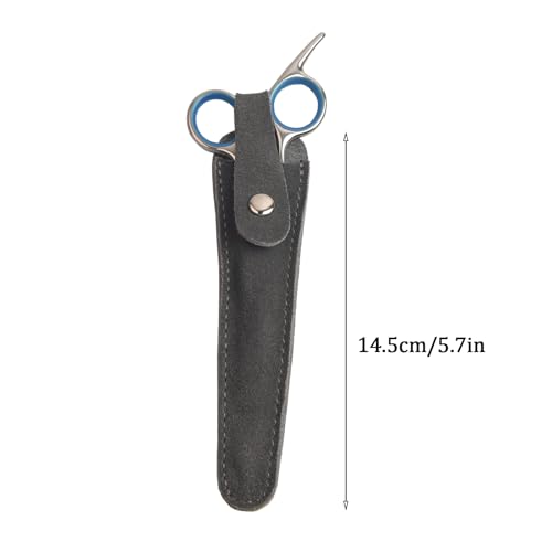 Professional Scissor Case with Leather Sheath - Salon Storage Organizer