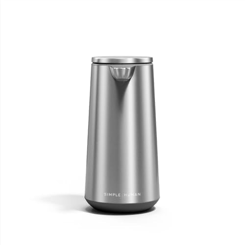 simplehuman Brushed Stainless Steel Sensor Foam Dispenser 10oz - Touchless & Rechargeable