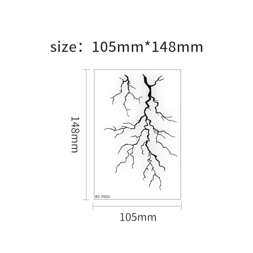 20 Sheets Horror Vascular Tattoo Stickers – Waterproof Scar