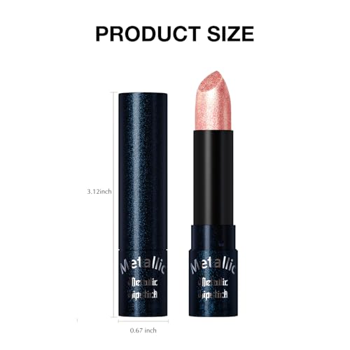 3-Piece Metallic Lipstick Set - Burgundy Wine Shimmer
