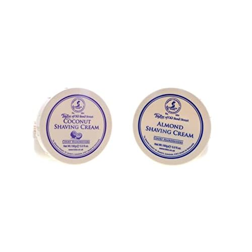 Taylor of Old Bond Street Shave Cream - 2 Pack 5.3 0z Each Choose Your Scents! (Almond and Coconut)