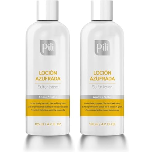 Pili Sulfur Lotion ? Helps Control Oily Skin & Reduce Shine ? Lightweight Face & Body Skincare ? Fast-Absorbing & Non-Greasy Formula ? 4.2 fl. oz. (Pack of 2)