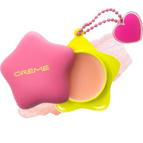 The Cr?me Shop Plush Pout Lip Butter Lip Balm Key Chain Charm | Korean Formula with Peptides and Squalane to Instantly Hydrate, Nourish, Moisturize, and Soften Dry Lips- Original