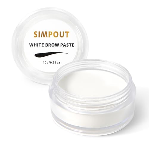 White Brow Contour Paste, Eyebrow Mapping Paste for Eyebrows Design, Draw or Sketch The Shape, Eyebrow Tinting Tool for Micropigmentation