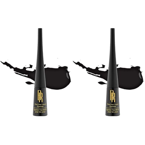 Black Radiance Fine Line Liquid Eyeliner, Black, 0.12 Fluid Ounce (Pack of 2)