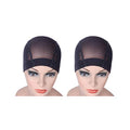 Wig Cap M - 2 Pcs Stretchable Mesh Hair Nets Black