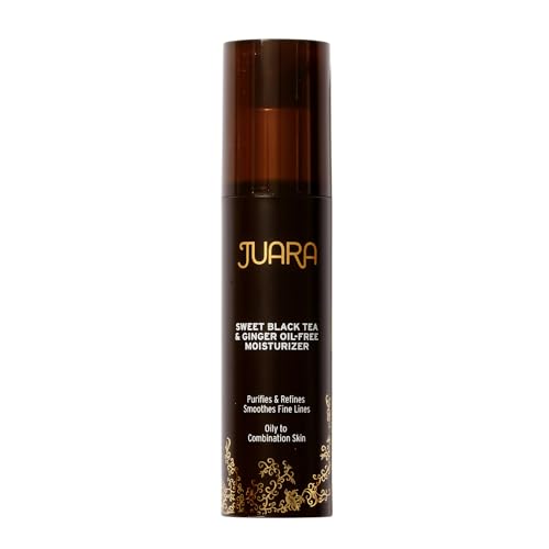 JUARA Oil-Free Ginger Moisturizer - Lightweight Face Gel Cream with Hyaluronic Acid - Mattifying Hydration for Oily, Combination & Acne-Prone Skin - Pore Refining Treatment - Made in USA - 1.7 oz