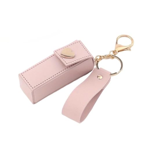 Lipstick Keychain Cases 2-Pack – PU Leather Protective Bag