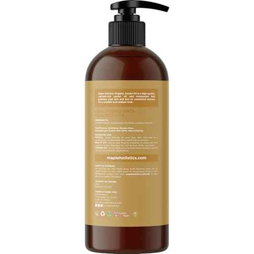 Organic Jojoba Oil Cold Pressed Unrefined - 100% Pure Organic Certified Oil for Skin Hair & Nails - Organic Skin Care & Natural Beauty DIY Carrier Oil - Dermatologist Tested & Non GMO (16 Fl Oz)