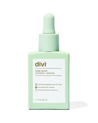 divi Scalp Serum, Revitalize and Detoxify, Aids against hair-thinning, nourishes hair follicles, detoxifies product build-up (30 ml)