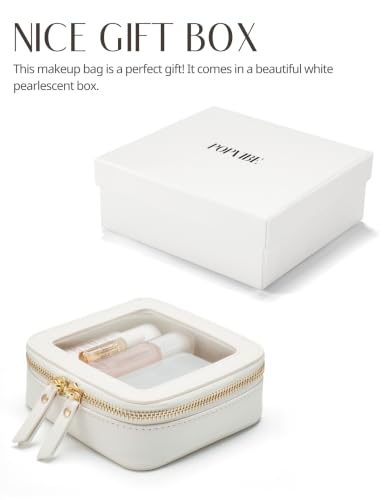 Small Clear Makeup Bag, Mini Cosmetic Pouch for Purse