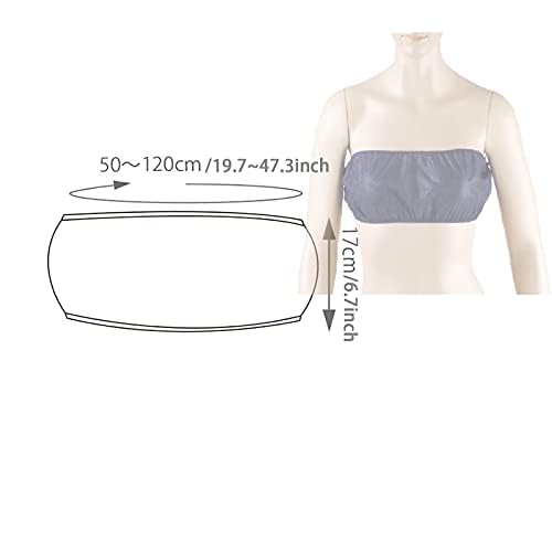 50 Pcs Beauty Salon Disposable Underwear Bra Travel Breast Wrap Beauty SPA Use Special Bodice Breathable Comfortable Adjustable Elitzia ETBR001 (Navy Blue)