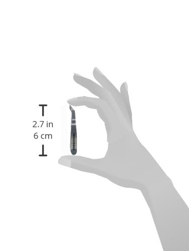 Tweezerman Mini Squeeze Cuticle Nipper - Stainless Steel Trimmer, Silver