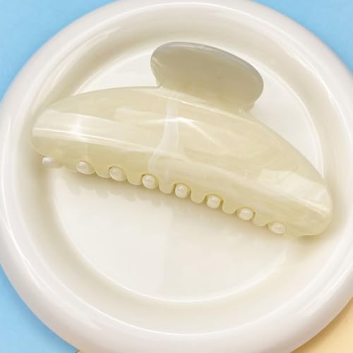 4PCS Large Marble Hair Clips - Non-Slip Claw Clips for Women