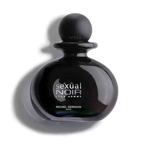 Michel Germain Sexual Noir Pour Homme Eau de Toilette Spray, Top Notes of Italian Bergamot, Crisp Grapefruit, Cardamom, Mysterious Dark Natural Oils