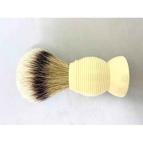 G.B.S Silvertip Badger Shaving Brush, Beehive Resin Handle Beard Hairs Extra Soft Bristles, 4.5 Inches Tall