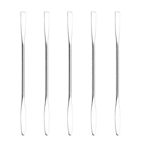 Wismee 5Pcs Stainless Steel Makeup Spatula Set for Mixing