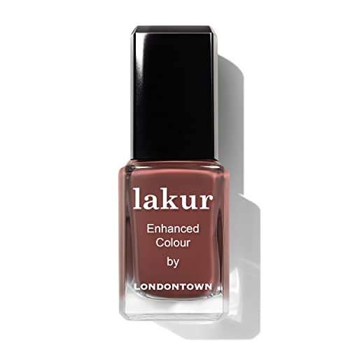 LONDONTOWN Lakur Nail Polish Oud Mood – Nude & Brown Shades, 0.4 fl oz, Non-Toxic, 21+ Free, Vegan & Strengthening