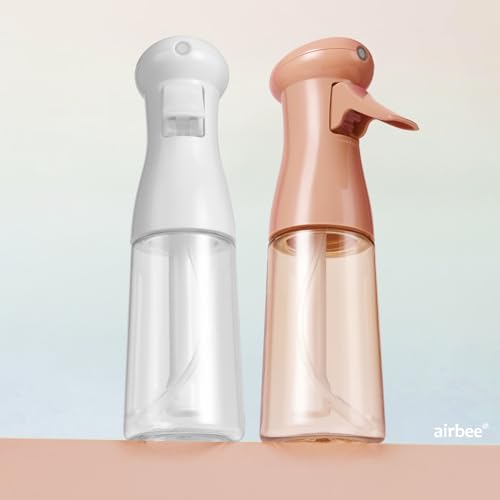 airbee Spray Bottle for Hair, 6.8 OZ Ultra Fine Mist (2 Pack)