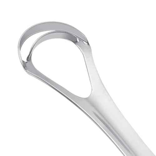 G.CATACC Metal Tongue Scraper for Adults & Kids, Stainless Steel Tongue Cleaner Scrubber for Oral Care - Reduce Bad Breath