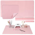 Foldable Nail Art Table Mat - Waterproof PU Leather, Non-Slip