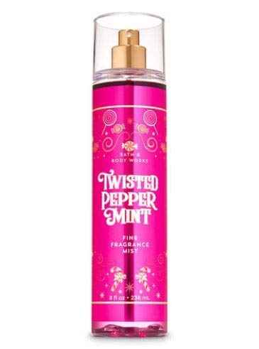 Bath and Body Works - Twisted Peppermint - Fine Fragrance Mist and Ultra Shea Body Cream - Full Size – Winter 2019