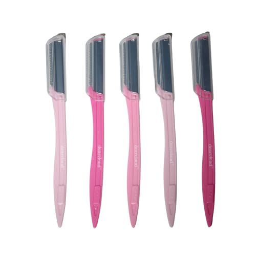Dearcloud Dermaplaning Razor Set of 6 Pretty in Pink - Face & Eyebrow Trimming