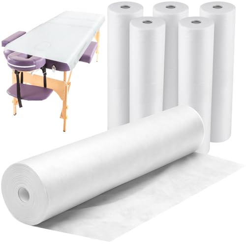 Tudomro 6 Rolls Disposable Bed Sheet Massage Table Paper 60x180cm
