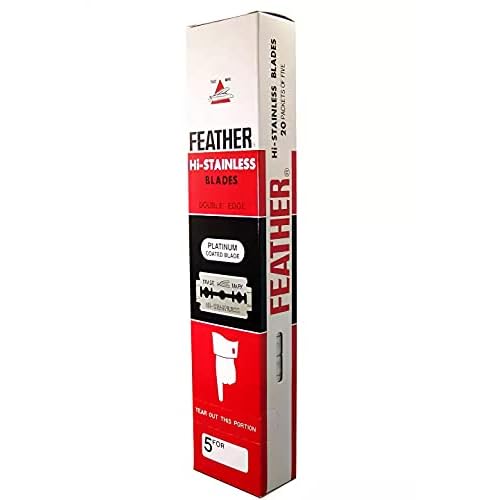 Feather Double Edge Safety Razor Blades 100 Count