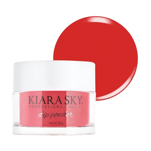 Kiara Sky Long Lasting Nail Dip Powder Red Tones 1 oz, Roses Are Red