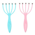Ryoma Portable Handheld Scalp Massager for Relaxation & Stress Relief Pink+Blue 2-Pack