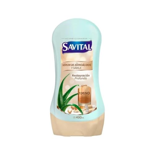 Savital Hair Care Set with Shampoo, Conditioner, Treatment & Styling Cream – Collagen & Aloe Vera for Damaged Hair Repair