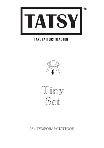 Tatsy Tiny Temporary Tattoo Set - 41 Realistic Waterproof Designs
